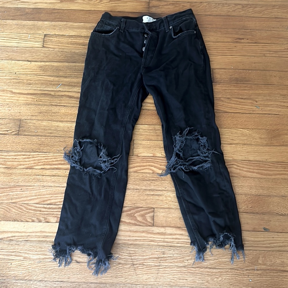 Free People Ankle Crop Jeans